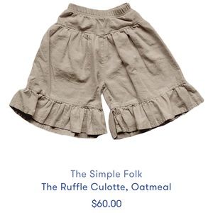 The Simple Folk Ruffle Culottes